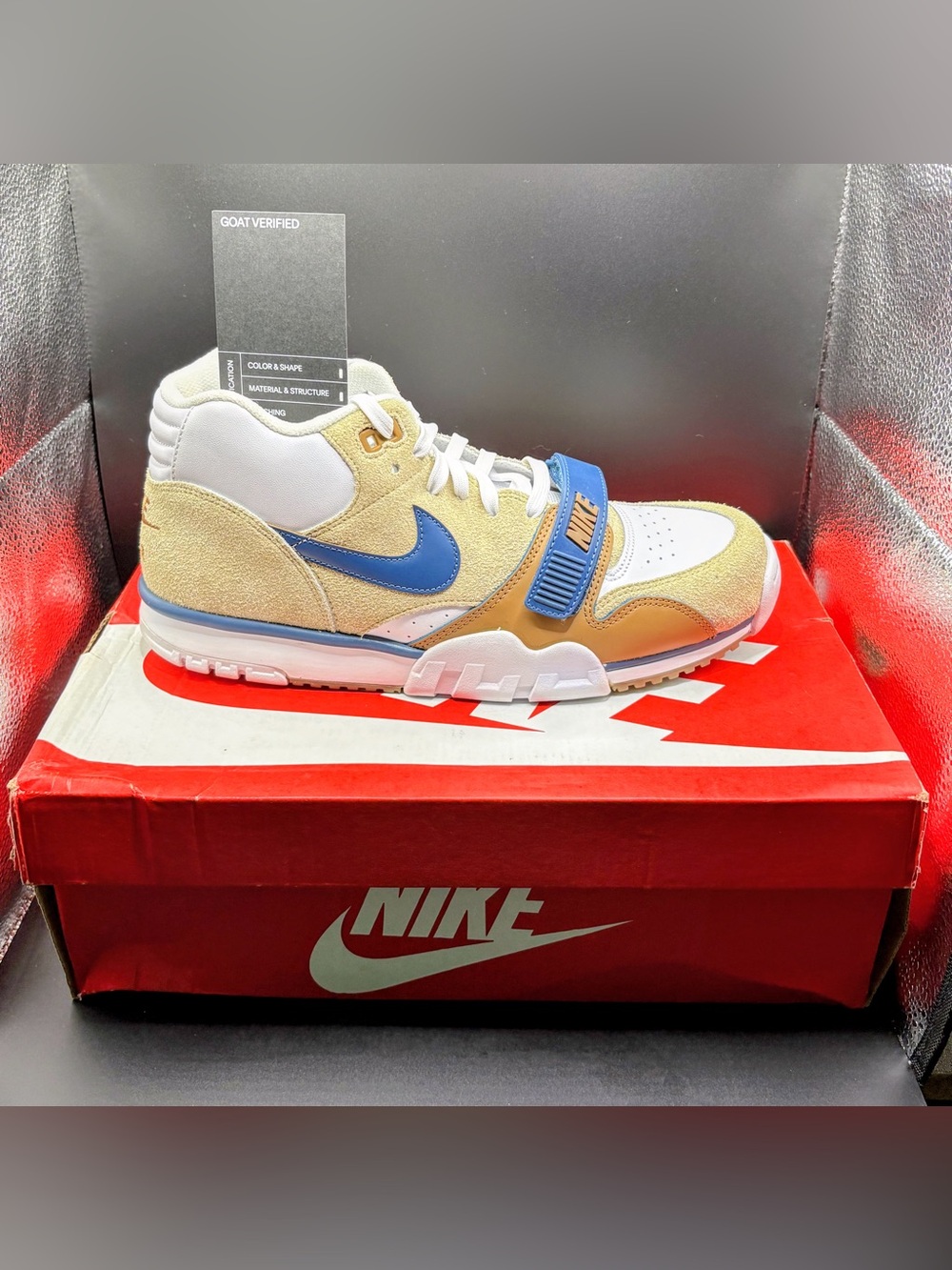 VNDS Men’s 11.5 Nike Air Trainer 1 Limestone Valerian Blue OG Box